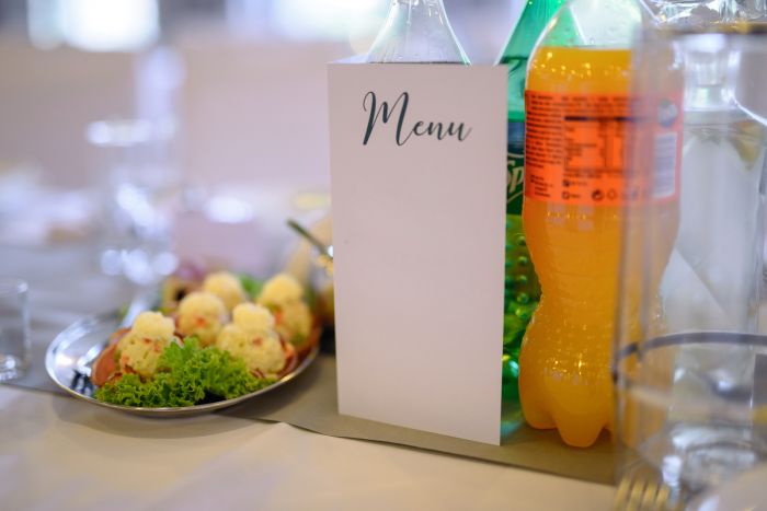 menu obiadu weselnego